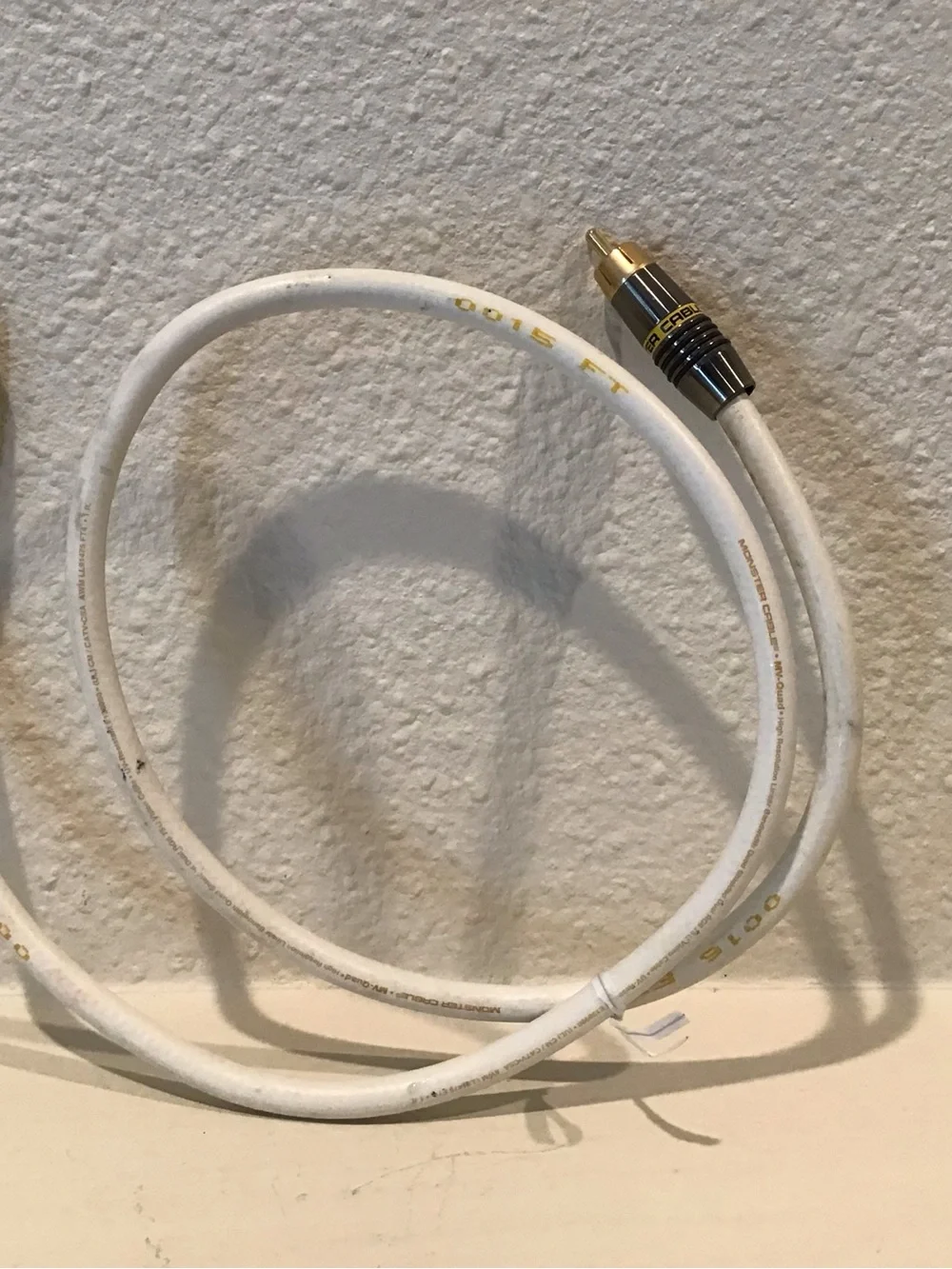 Monster Cable White Gold Male Ends